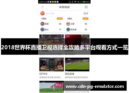 2018世界杯直播卫视选择全攻略多平台观看方式一览 2018世界杯直播卫视选择全攻略多平台观看方式一览
